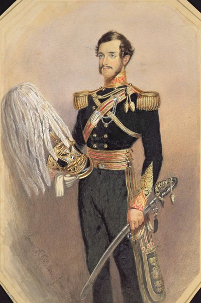 Portrait of an Officer in Full Military Dress, 1840 by Eleanor Cristian